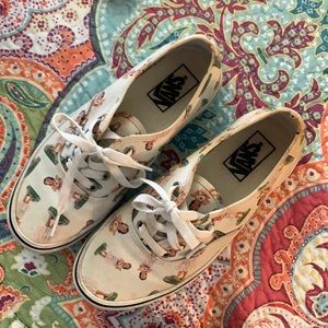Vans hula girl sneakers gently used condition us 7.5